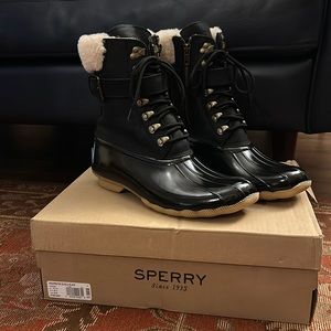 Sperry Shearwater Buckle Shearling Duckboots